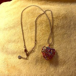 3D color Heart Necklace